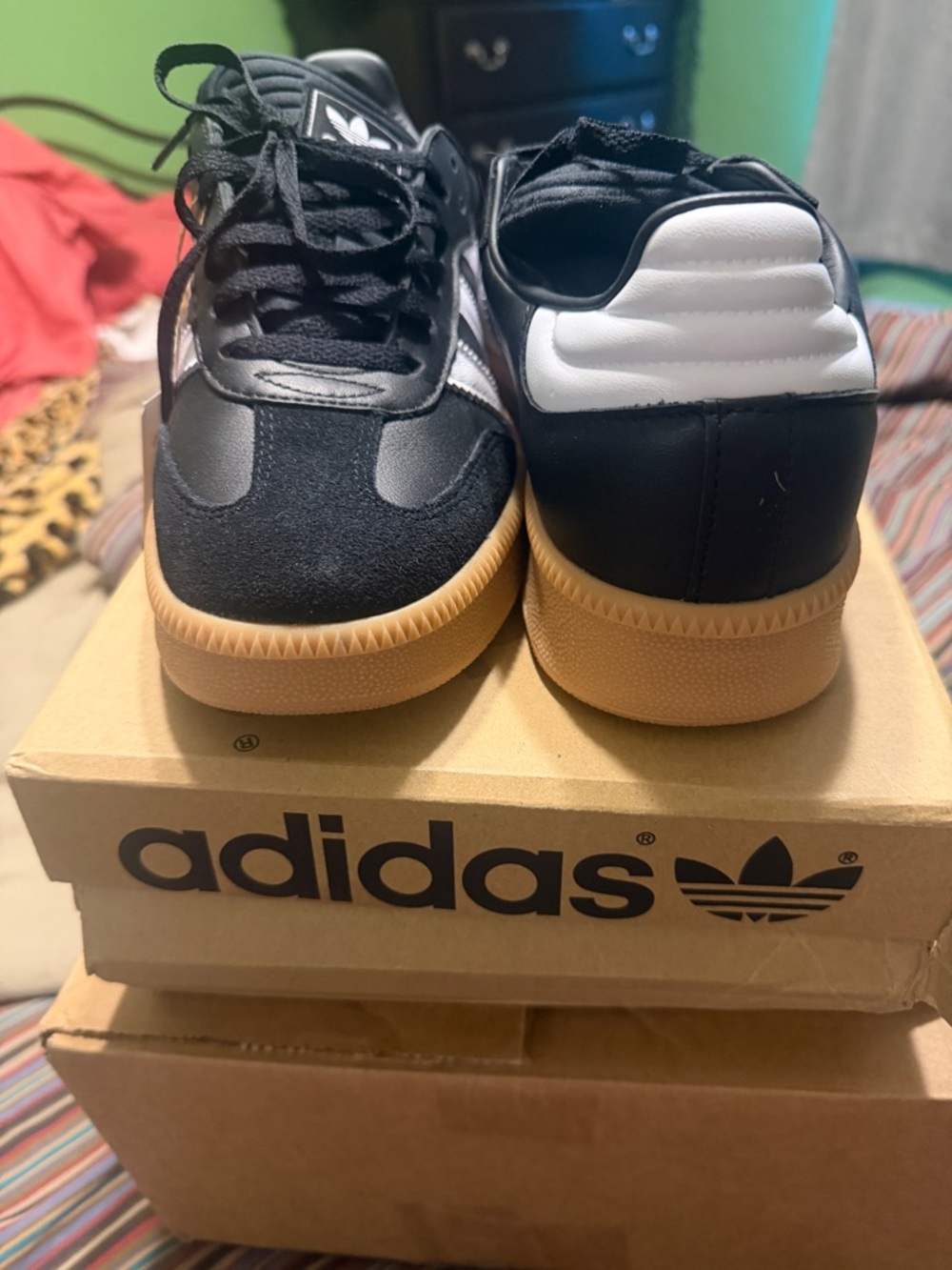 adidas Black White Gum Women's Athletic Shoes - Picture 3 of 8